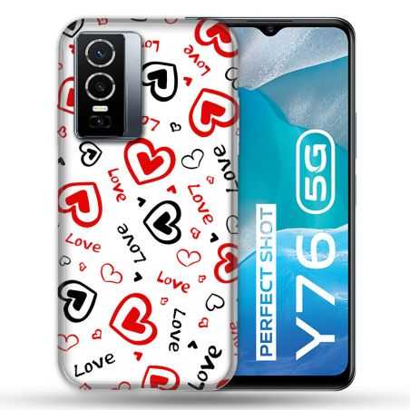 Coque Pour Vivo Y76 5G Amour Love