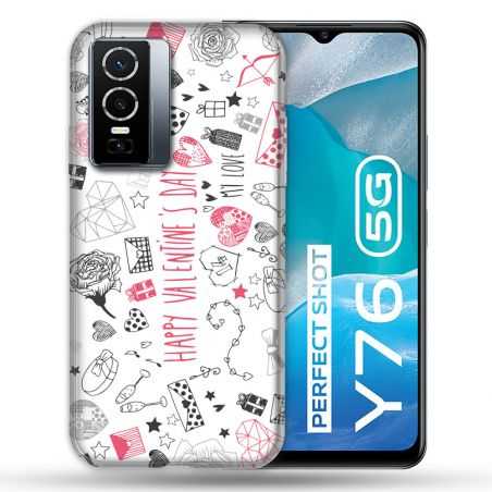 Coque Pour Vivo Y76 5G Amour Valentines