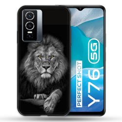 Coque Pour Vivo Y76 5G Animal Lion Majestueux
