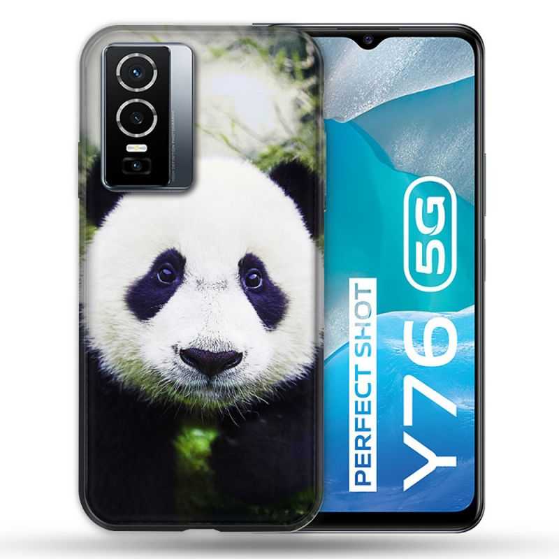 Coque Pour Vivo Y76 5G Animal Panda Color