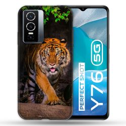 Coque Pour Vivo Y76 5G Animal Tigre Jungle