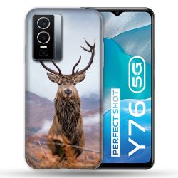 Coque Pour Vivo Y76 5G Chasse Chevreuil Montagne