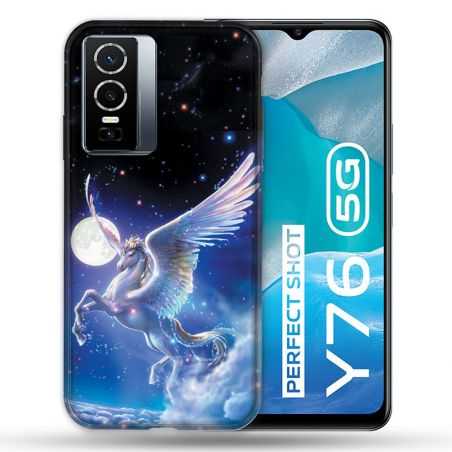 Coque Pour Vivo Y76 5G Fantastique Licorne Céleste
