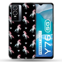Coque Pour Vivo Y76 5G Fantastique Licorne Pattern
