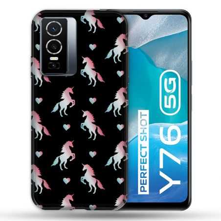 Coque Pour Vivo Y76 5G Fantastique Licorne Pattern