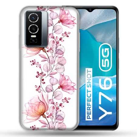 Coque Pour Vivo Y76 5G Fleur Eclosion