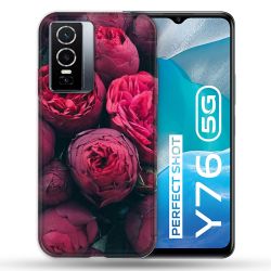 Coque Pour Vivo Y76 5G Fleur Pivoine