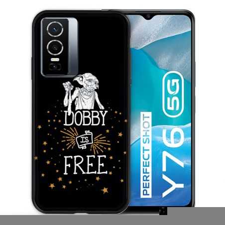 Coque Pour Vivo Y76 5G Harry Potter Dobby Free Noir