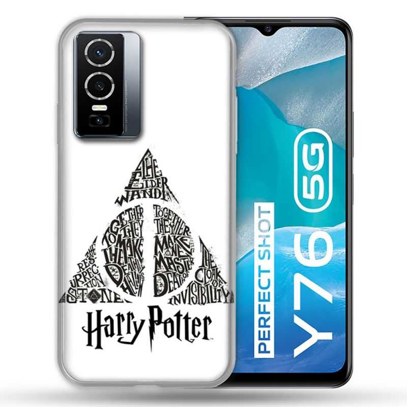 Coque Pour Vivo Y76 5G Harry Potter Hollows triangle Blanc