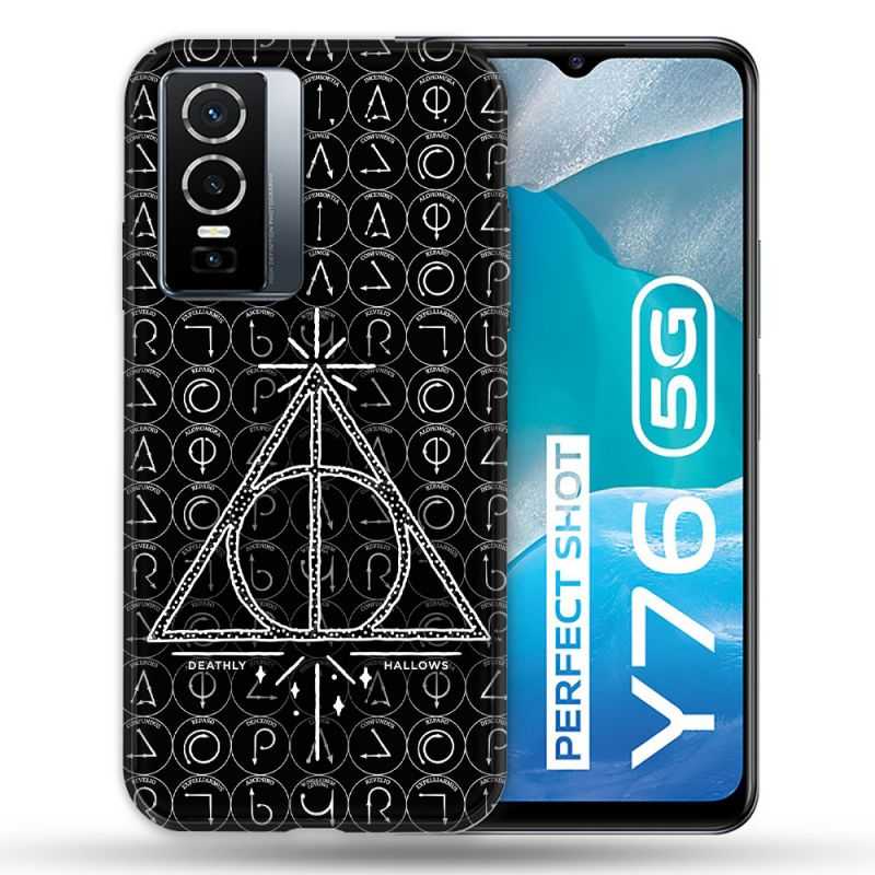 Coque Pour Vivo Y76 5G Harry Potter Hollows Triangle Noir