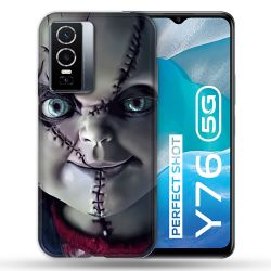 Coque Pour Vivo Y76 5G Horreur Chucky Cicatrice