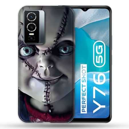 Coque Pour Vivo Y76 5G Horreur Chucky Cicatrice