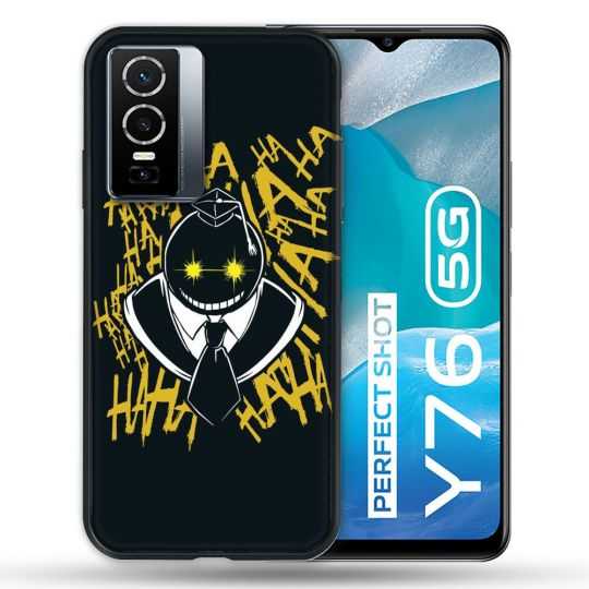 Coque Pour Vivo Y76 5G Manga Assassination Classroom Kuro Noir