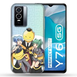 Coque Pour Vivo Y76 5G Manga Assassination Classroom Kuro Trio