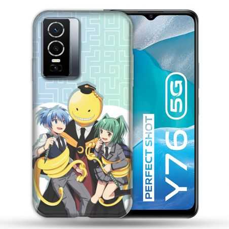 Coque Pour Vivo Y76 5G Manga Assassination Classroom Kuro Trio