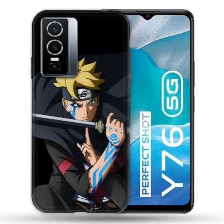 Coque Pour Vivo Y76 5G Manga Boruto Tatouage