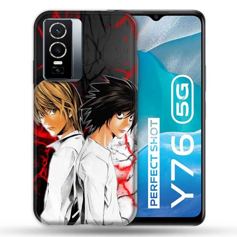 Coque Pour Vivo Y76 5G Manga Death Note Duo