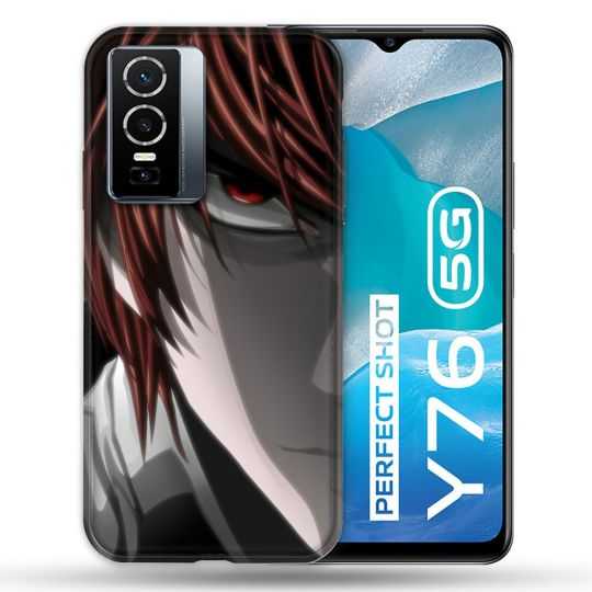 Coque Pour Vivo Y76 5G Manga Death Note Kira