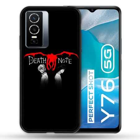 Coque Pour Vivo Y76 5G Manga Death Note Noir