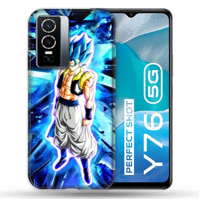 Coque Pour Vivo Y76 5G Manga Dragon Ball Gogeta Lumiere