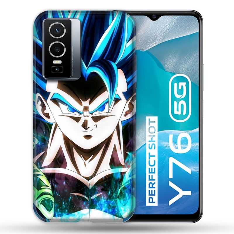 Coque Pour Vivo Y76 5G Manga Dragon Ball Gogeta Visage