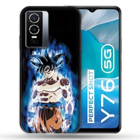 Coque Pour Vivo Y76 5G Manga Dragon Ball Sangoku Noir