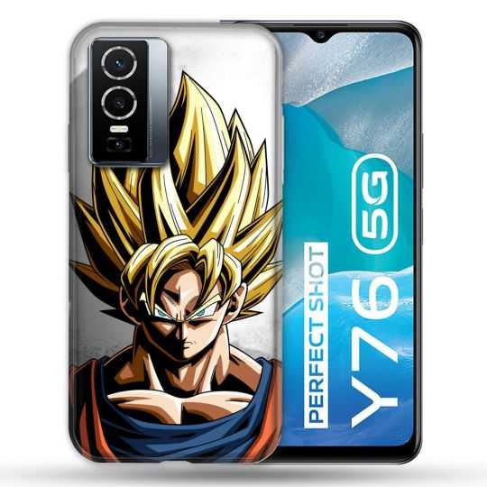 Coque Pour Vivo Y76 5G Manga Dragon Ball Sangoku Portrait