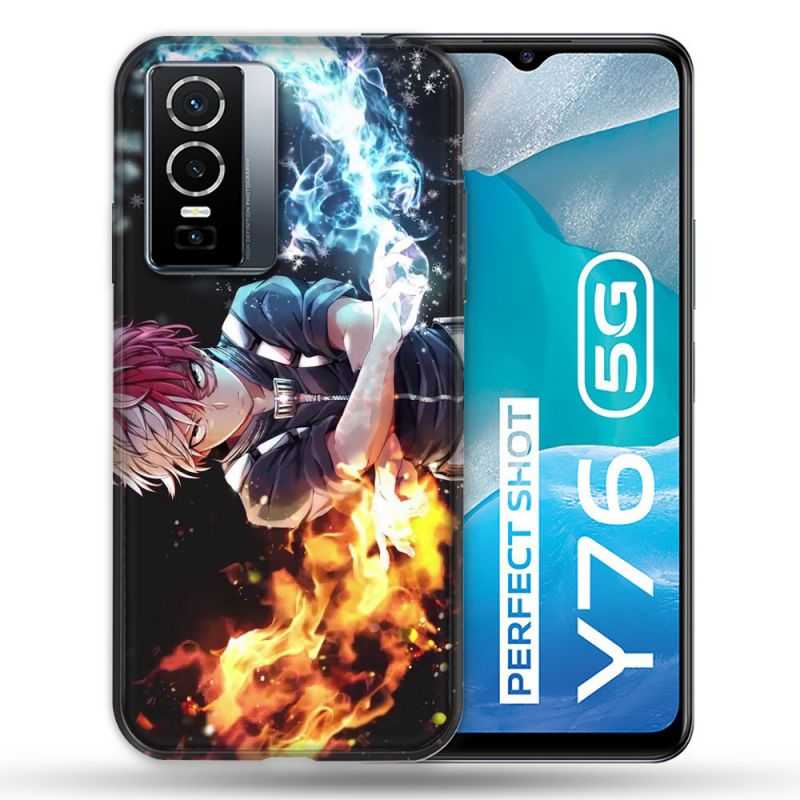 Coque Pour Vivo Y76 5G Manga My Hero Academia Shoto