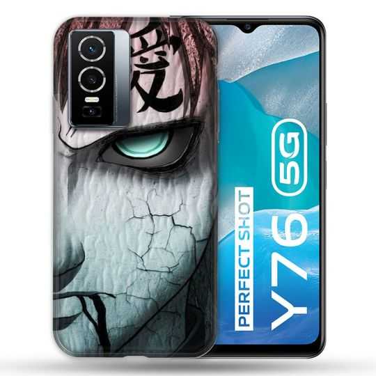 Coque Pour Vivo Y76 5G Manga Naruto Gaara