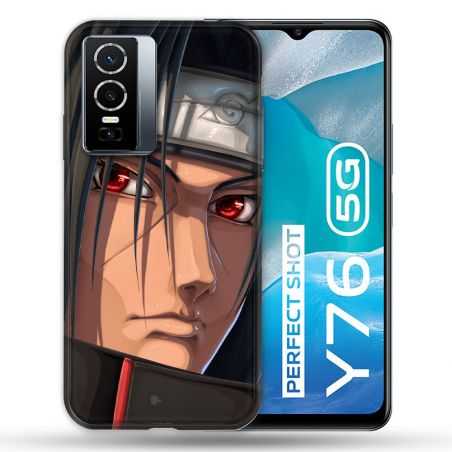 Coque Pour Vivo Y76 5G Manga Naruto Itachi Visage