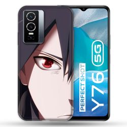Coque Pour Vivo Y76 5G Manga Naruto Sasuke visage