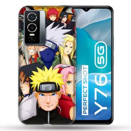 Coque Pour Vivo Y76 5G Manga Naruto Team