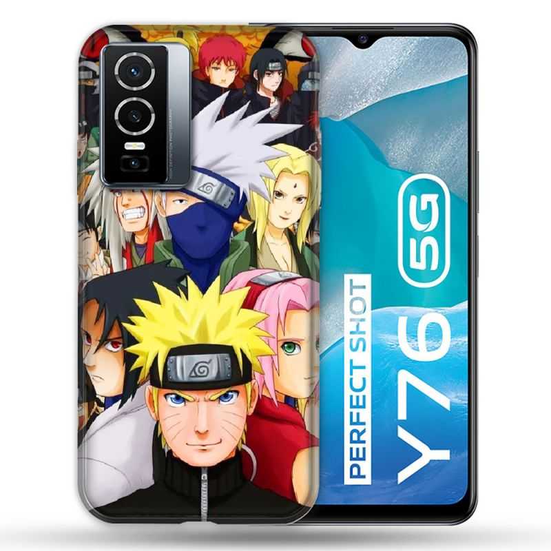 Coque Pour Vivo Y76 5G Manga Naruto Team