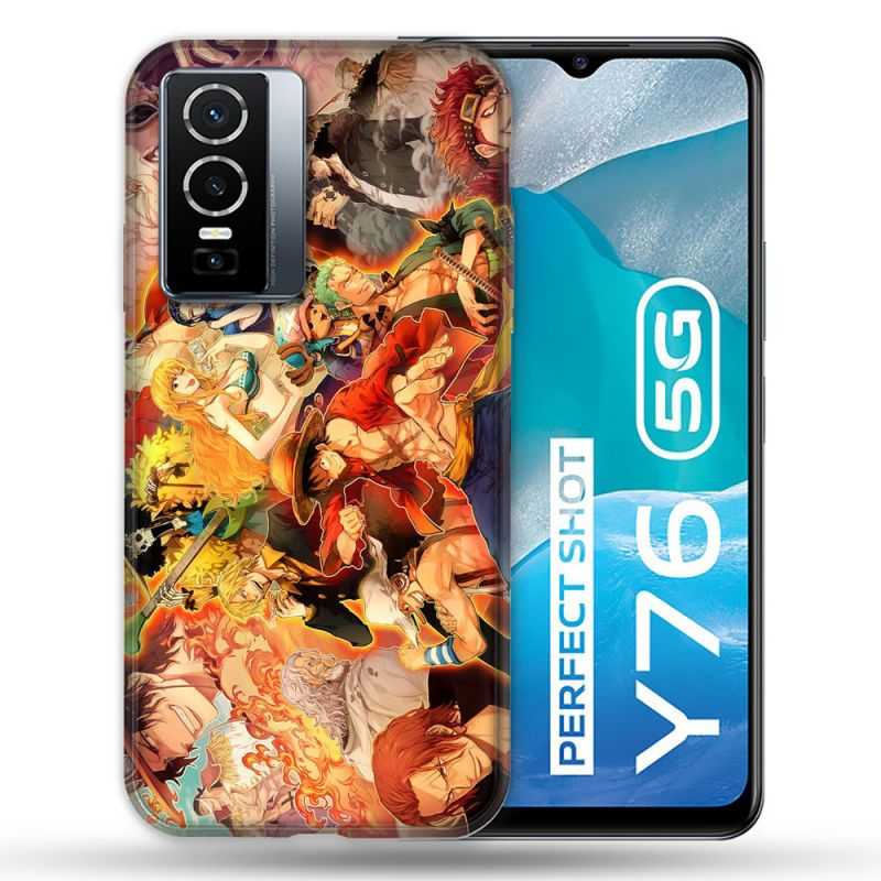 Coque Pour Vivo Y76 5G Manga One Piece Nakama
