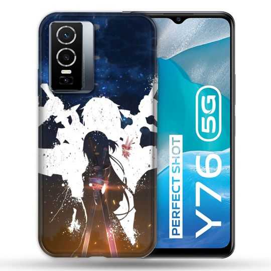 Coque Pour Vivo Y76 5G Manga SAO sword Art Online Asuna