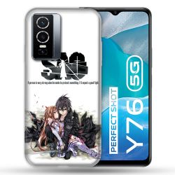 Coque Pour Vivo Y76 5G Manga SAO sword Art Online Blanc