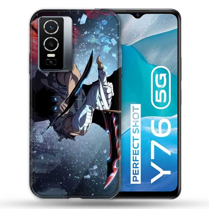 Coque Pour Vivo Y76 5G Manga Solo Leveling Sung Epee