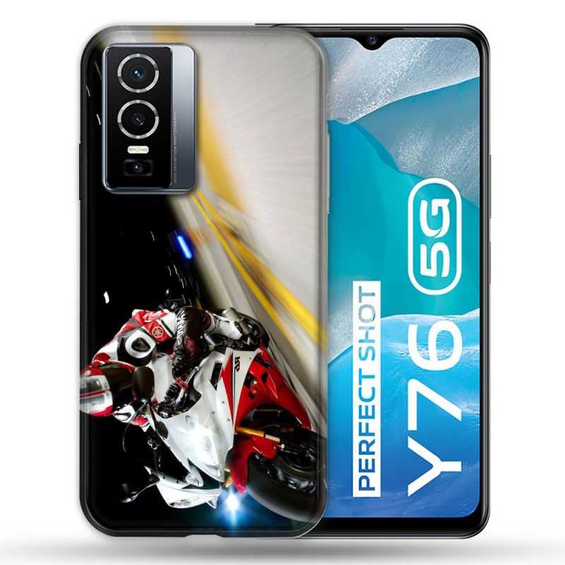 Coque Pour Vivo Y76 5G Moto Course GP R6
