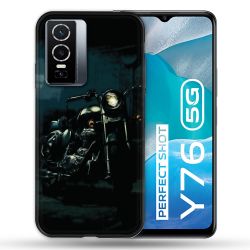 Coque Pour Vivo Y76 5G Moto Harley Vintage