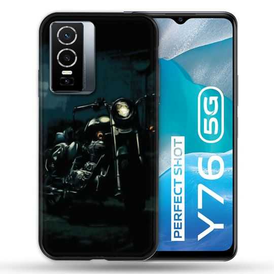 Coque Pour Vivo Y76 5G Moto Harley Vintage