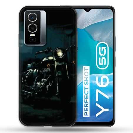 Coque Pour Vivo Y76 5G Moto Harley Vintage