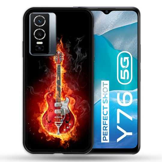 Coque Pour Vivo Y76 5G Musique Guitare Electrique