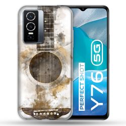 Coque Pour Vivo Y76 5G Musique Guitare Tag