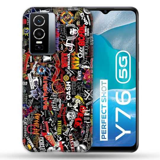 Coque Pour Vivo Y76 5G Musique Rock Groupe