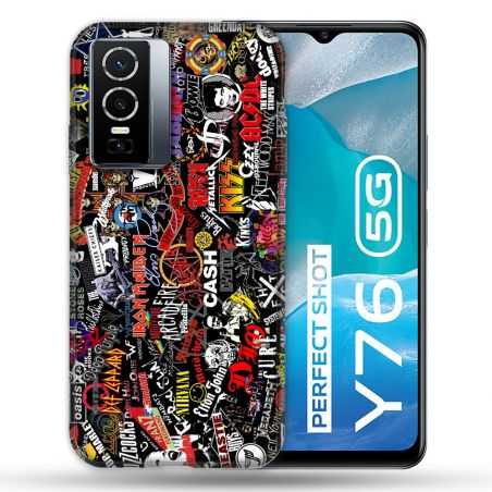 Coque Pour Vivo Y76 5G Musique Rock Groupe