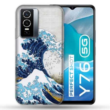 Coque Pour Vivo Y76 5G Peinture La Grande Vague