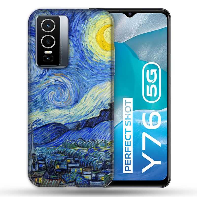 Coque Pour Vivo Y76 5G Peinture La nuit étoilée