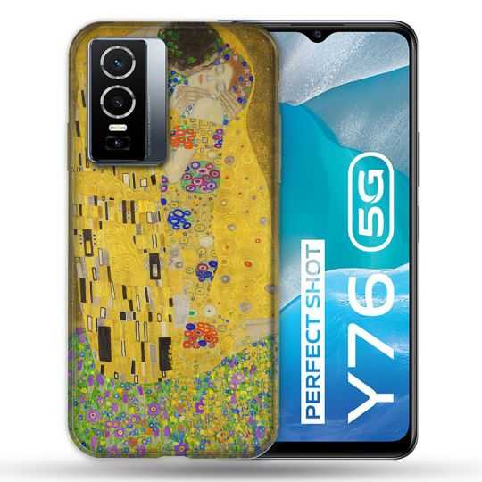 Coque Pour Vivo Y76 5G Peinture Le Baiser