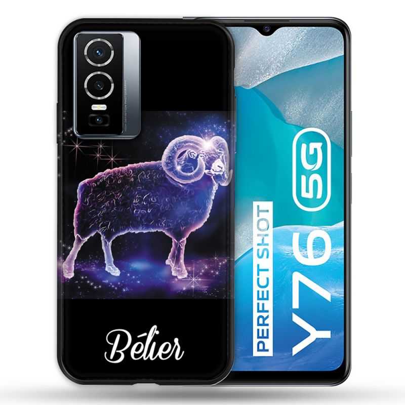 Coque Pour Vivo Y76 5G Signe Zodiaque 2 Bélier