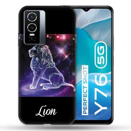 Coque Pour Vivo Y76 5G Signe Zodiaque 2 Lion